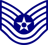 Rank badge of a Technical Sergeant
