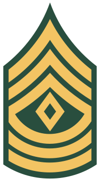 Rank badge of a First Sergeant