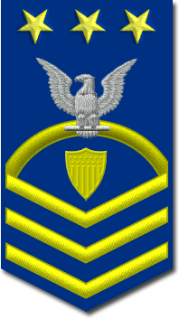 Rank badge of a Master Chief Petty Officer Of The Coast Guard