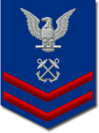 Rank badge of a Petty Officer Second Class