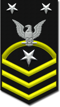 Rank badge of a Command Master Chief Petty Officer